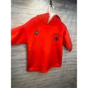 NEW MARVEL Boys RED SPIDER-MAN Size 3 -5 Sherpa Hoodie Jacket